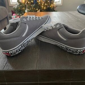 Brand new grey Vans size 9.5 men’s and never worn!